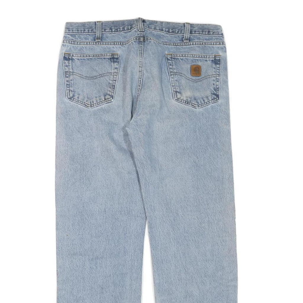 CARHARTT Mens Jeans Blue Regular Straight Denim Medium W38 L34 Classic Casual