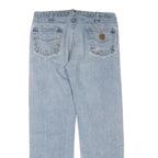 CARHARTT Mens Jeans Blue Regular Straight Denim Medium W38 L34 Classic Casual