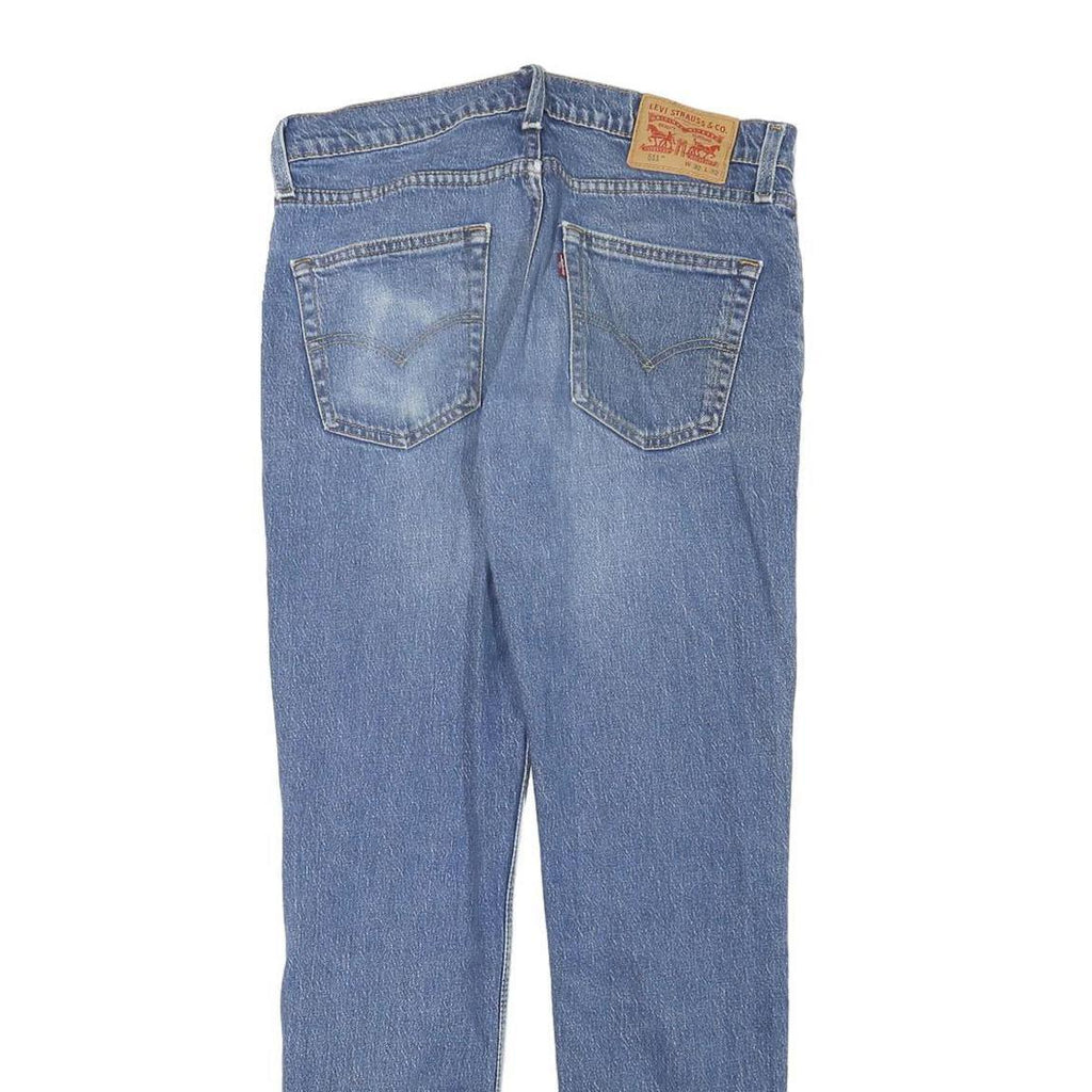 LEVI'S Mens Slim Blue Denim Jeans Zip W31 L30 Classic Fit Regular