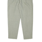 RODIER Womens Polyester Blend Relaxed Trousers W28 L28 Checked Pattern Zip