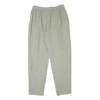 RODIER Womens Polyester Blend Relaxed Trousers W28 L28 Checked Pattern Zip