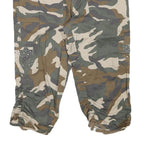 INC Womens Camouflage Cargo Shorts L W33 Ruched Hem Pocket Detail