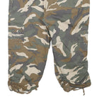 INC Womens Camouflage Cargo Shorts L W33 Ruched Hem Pocket Detail