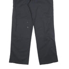 DICKIES Mens Cotton Blend Black Relaxed Straight Trousers W32 L32 Workwear Zip