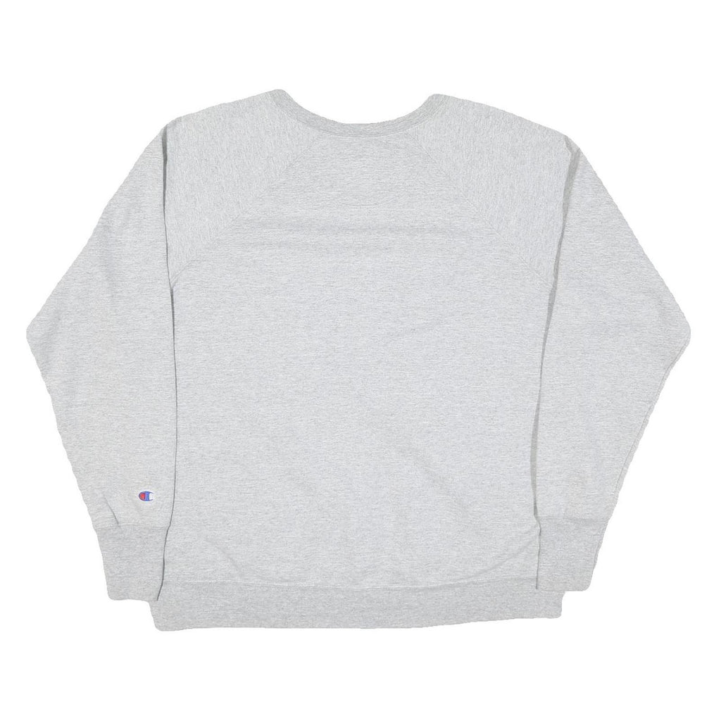 CHAMPION Mens Grey Crew Neck XL Cotton Blend Sweatshirt Pullover Casual Wear