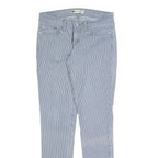 LEVI'S 524 Superlow Striped Womens Jeans Blue Slim Skinny W28 L30