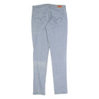 LEVI'S 524 Superlow Striped Womens Jeans Blue Slim Skinny W28 L30