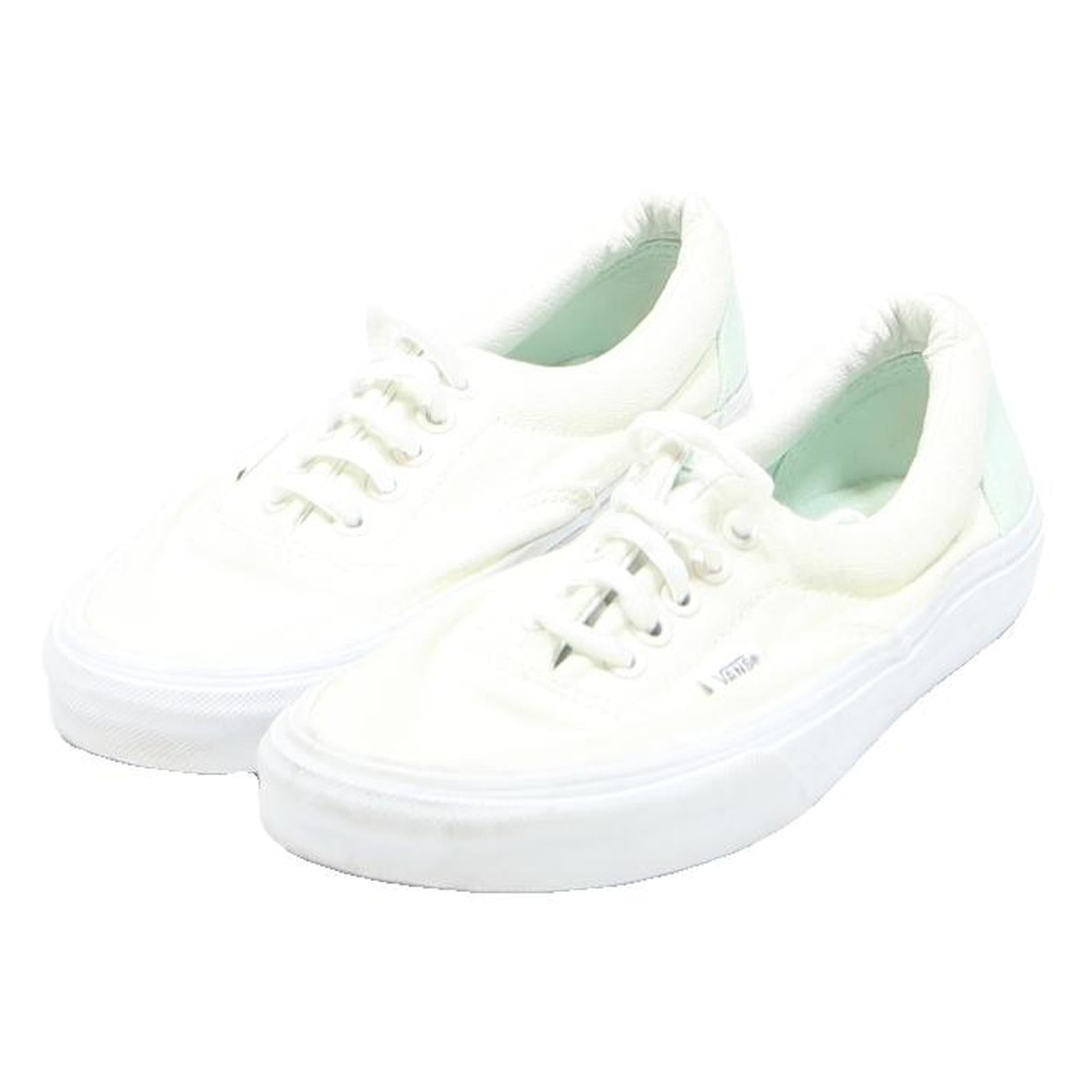 VANS Authentic Womens Sneaker Canvas White & Mint UK 5.5 Classic Low Top