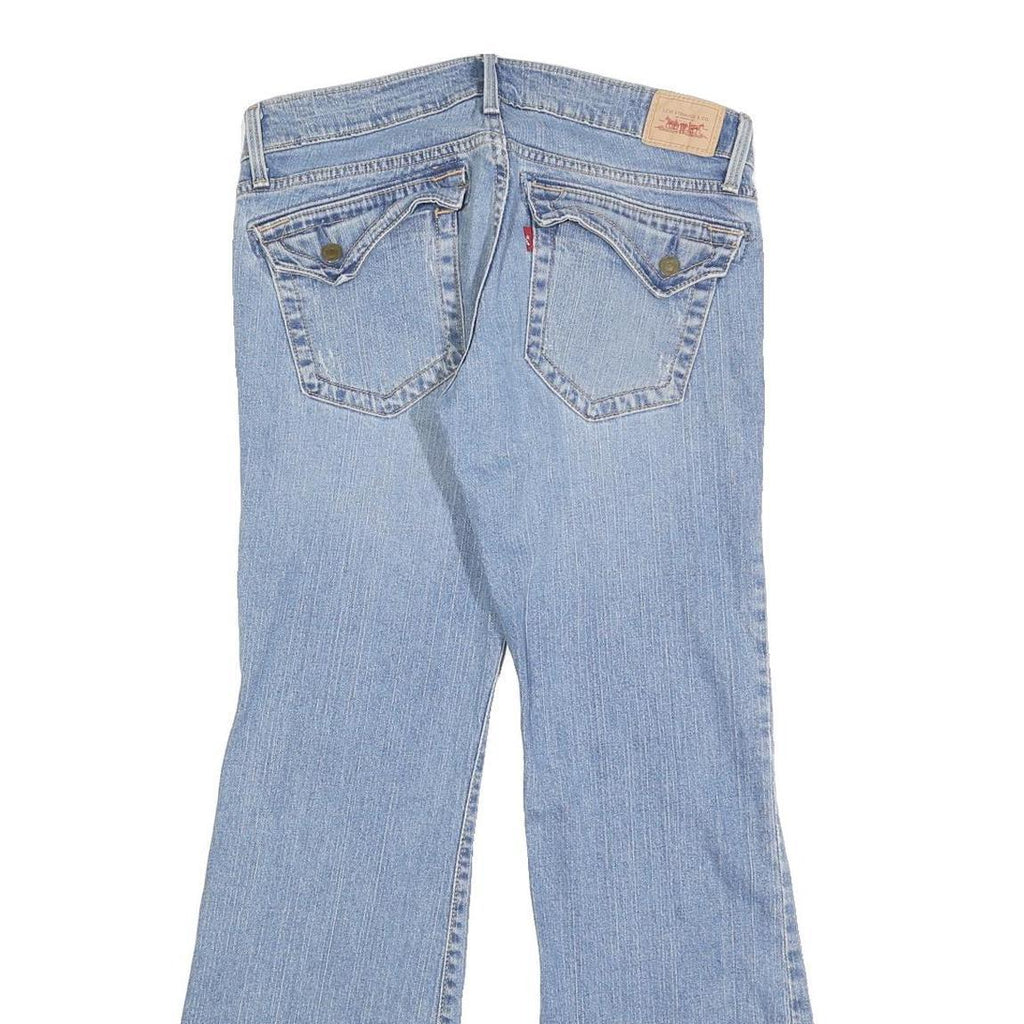LEVI'S Womens Jeans Blue Slim Flared Denim W32 L32 Classic Zip Pocket