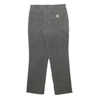 CARHARTT Mens Cotton Blend Relaxed Fit Grey Trousers W34 L34 Casual Workwear