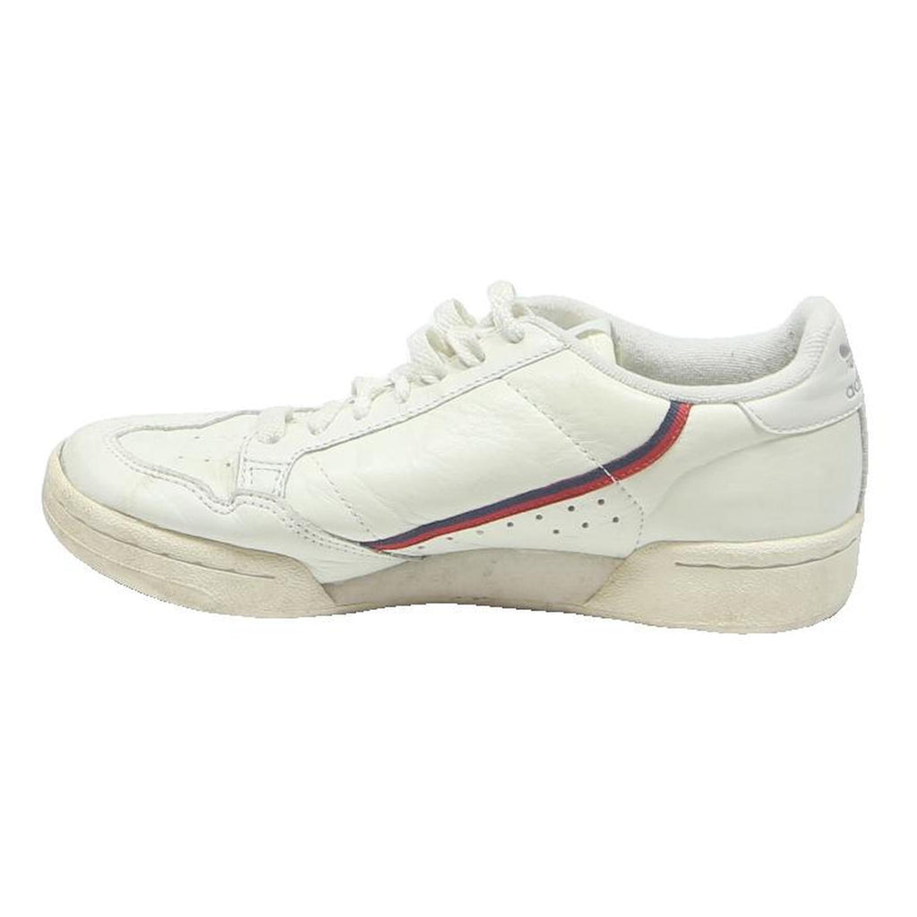 ADIDAS Continental 80 Womens Leather Low Top Trainers White Red Blue UK 4 Retro