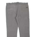 DICKIES Mens Jeans Grey Regular Straight Denim W42 L30 Workwear Zip Closure