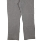 DICKIES Mens Jeans Grey Regular Straight Denim W42 L30 Workwear Zip Closure