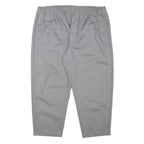 ADIDAS Mens Cotton Blend Grey Slim Drawstring Trousers W40 L25 Casual Relaxed