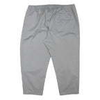 ADIDAS Mens Cotton Blend Grey Slim Drawstring Trousers W40 L25 Casual Relaxed