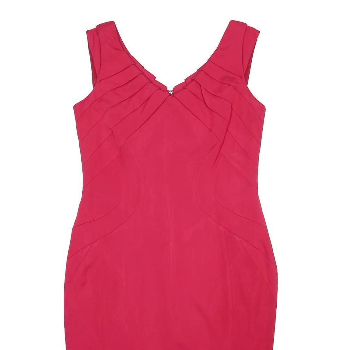 COAST Womens Pink Bodycon Viscose Blend Sleeveless Knee Length UK 14 Dress