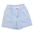 LEE Womens Light Blue Denim Casual Shorts S W28 High Waist Classic Fit