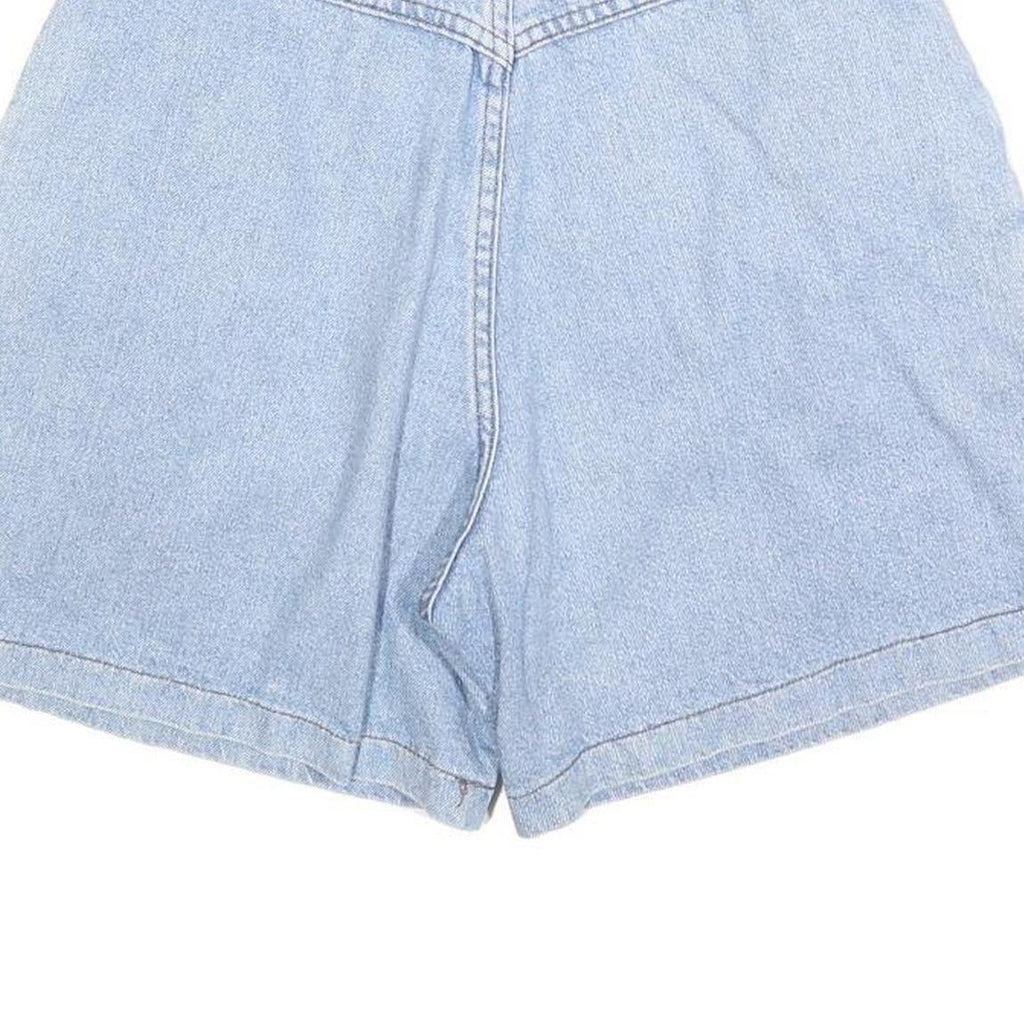 LEE Womens Light Blue Denim Casual Shorts S W28 High Waist Classic Fit
