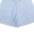 LEE Womens Light Blue Denim Casual Shorts S W28 High Waist Classic Fit