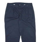 DICKIES Mens Cotton Blend Navy Blue Regular Fit Straight Trousers W40 L29