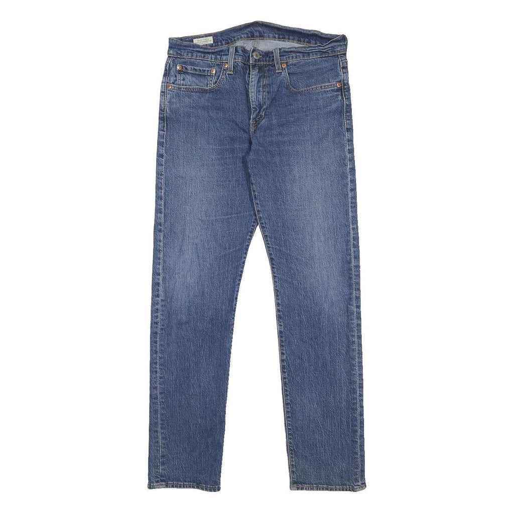 LEVI'S 502 Big E Mens Jeans Blue Slim Straight Denim Medium W31 L32 Classic Fit