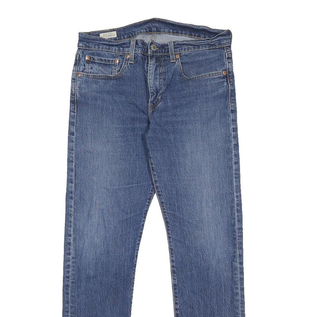LEVI'S 502 Big E Mens Jeans Blue Slim Straight Denim Medium W31 L32 Classic Fit