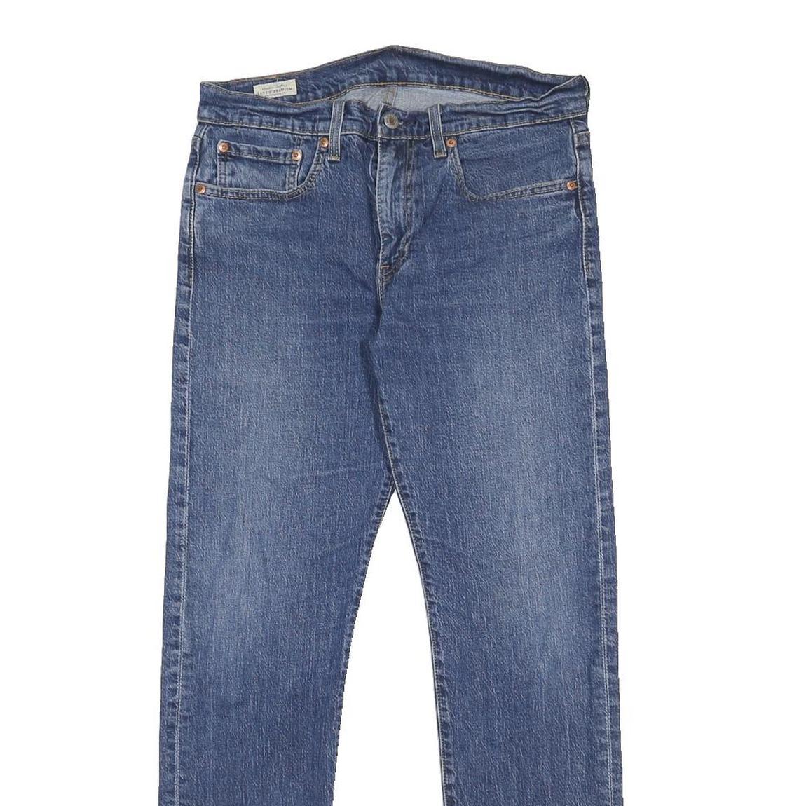 LEVI'S 502 Big E Mens Jeans Blue Slim Straight Denim Medium W31 L32 Classic Fit