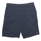 DICKIES Mens Shorts Navy Blue Casual XL W38 Polyester Blend Classic Fit Workwear