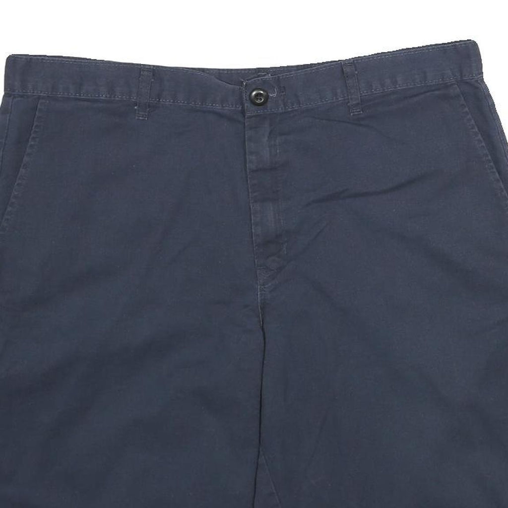 DICKIES Mens Shorts Navy Blue Casual XL W38 Polyester Blend Classic Fit Workwear