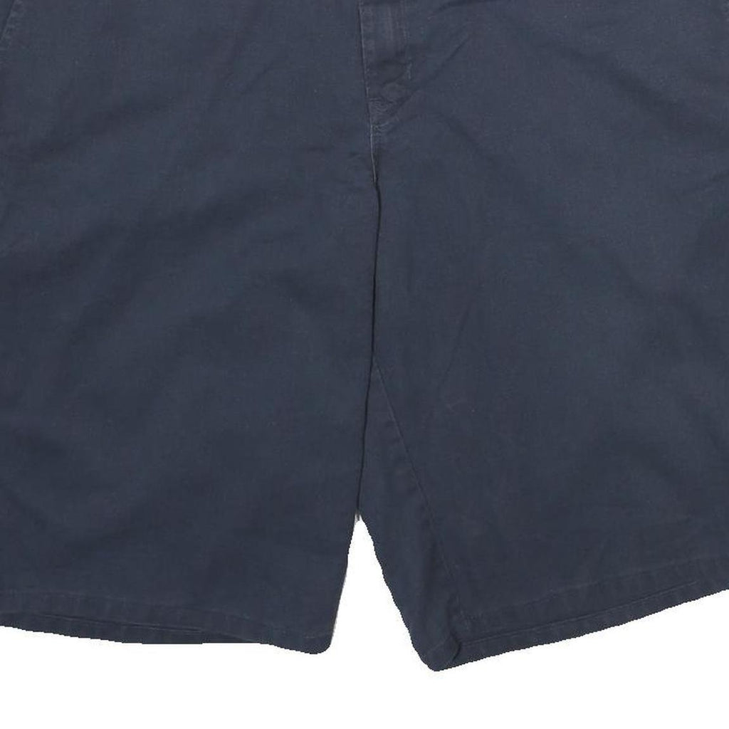 DICKIES Mens Shorts Navy Blue Casual XL W38 Polyester Blend Classic Fit Workwear