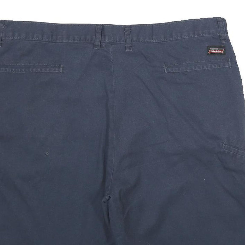 DICKIES Mens Shorts Navy Blue Casual XL W38 Polyester Blend Classic Fit Workwear