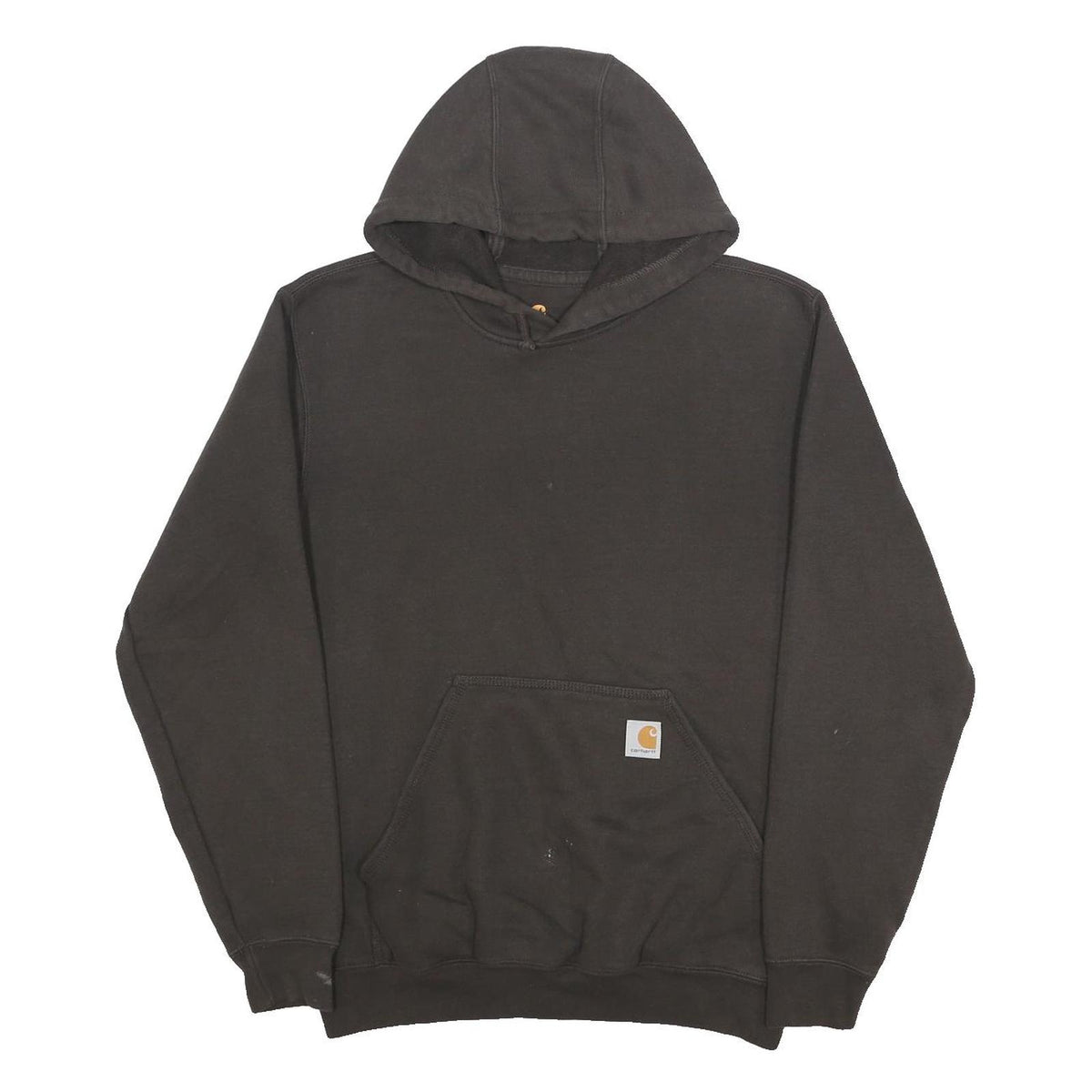CARHARTT Mens Black Hoodie S Classic Cotton Blend Casual Pullover Pocket