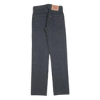 LEVI'S 501 Mens Jeans Black Regular Straight Denim W27 L32 Classic Button Fly