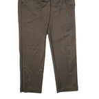 REISS Womens Viscose Blend Brown Regular Straight Trousers W26 L32 Elegant