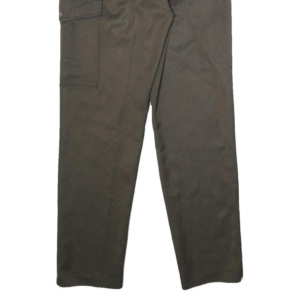 REISS Womens Viscose Blend Brown Regular Straight Trousers W26 L32 Elegant