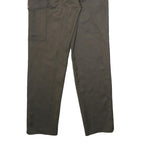 REISS Womens Viscose Blend Brown Regular Straight Trousers W26 L32 Elegant