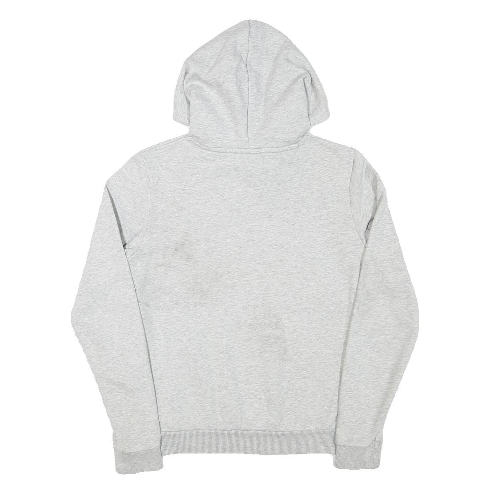 PUMA Womens Grey Pullover Hoodie S Cotton Blend Casual Sports Sweatshirt