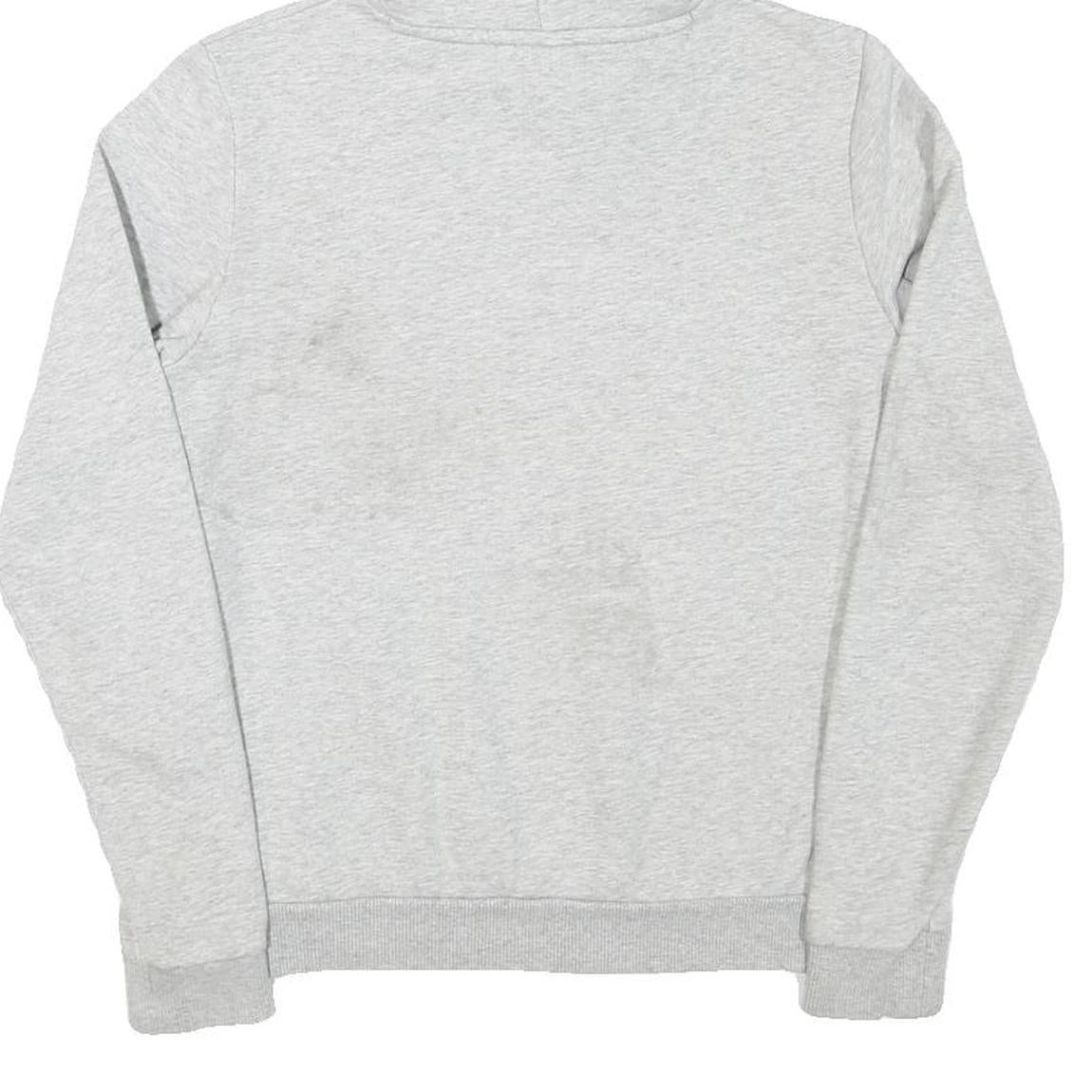 PUMA Womens Grey Pullover Hoodie S Cotton Blend Casual Sports Sweatshirt