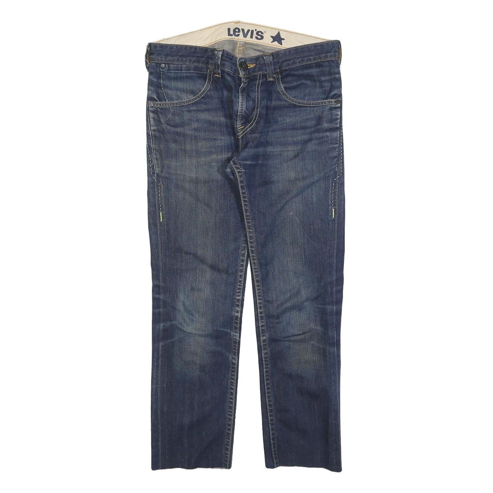 LEVI'S Mens Jeans Blue Regular Straight Denim Medium W32 L26 Classic Cotton