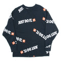 NIKE Womens Sweatshirt Black S