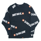 NIKE Womens Sweatshirt Black S