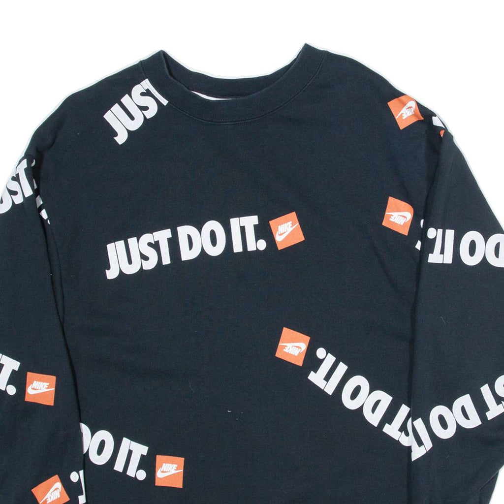 NIKE Womens Sweatshirt Black S