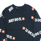 NIKE Womens Sweatshirt Black S