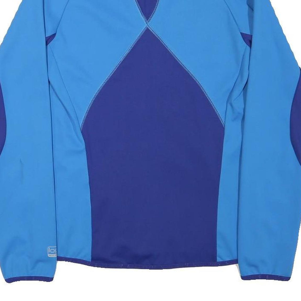 ODLO Womens Blue & Navy Zip Jacket XS Polyester Blend Athletic Activewear