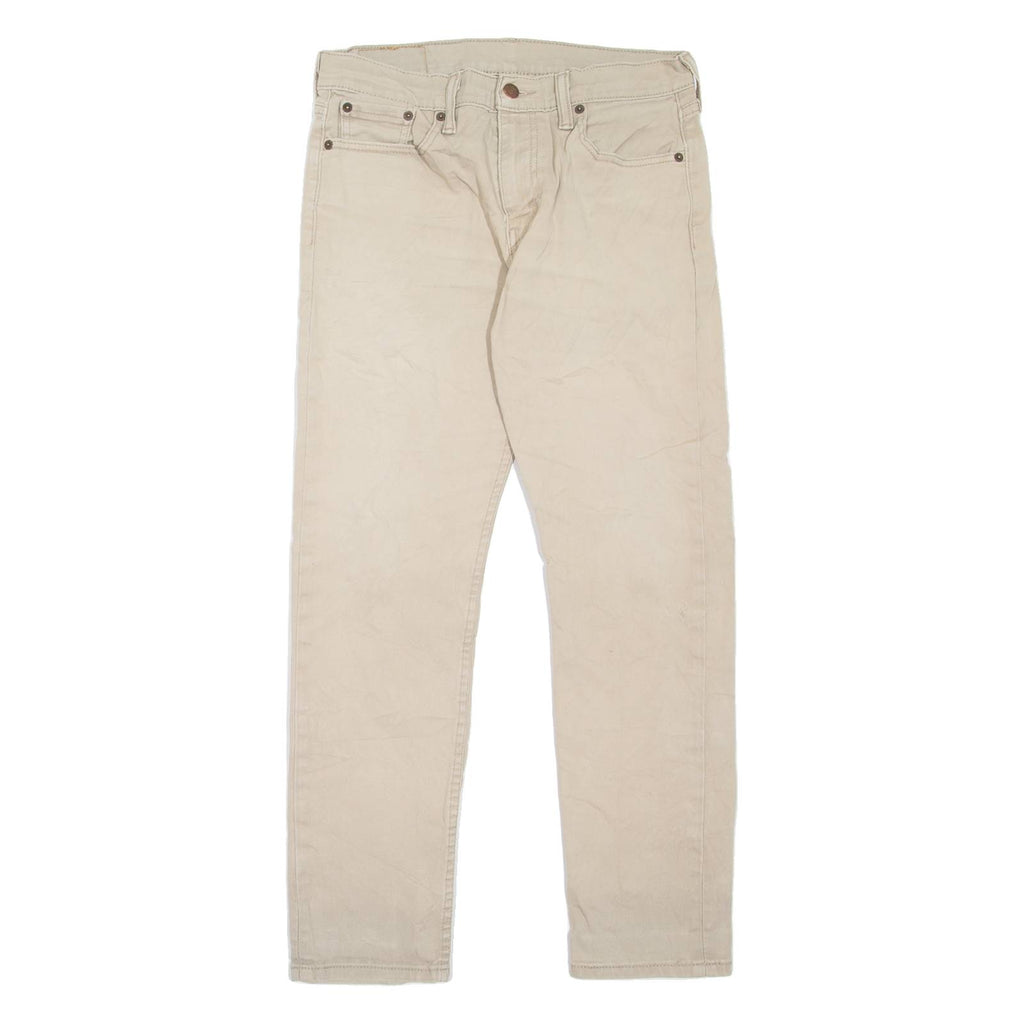 LEVI'S 502 Jeans Mens Beige Regular Tapered W30 L27