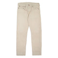 LEVI'S 502 Jeans Mens Beige Regular Tapered W30 L27