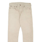 LEVI'S 502 Jeans Mens Beige Regular Tapered W30 L27