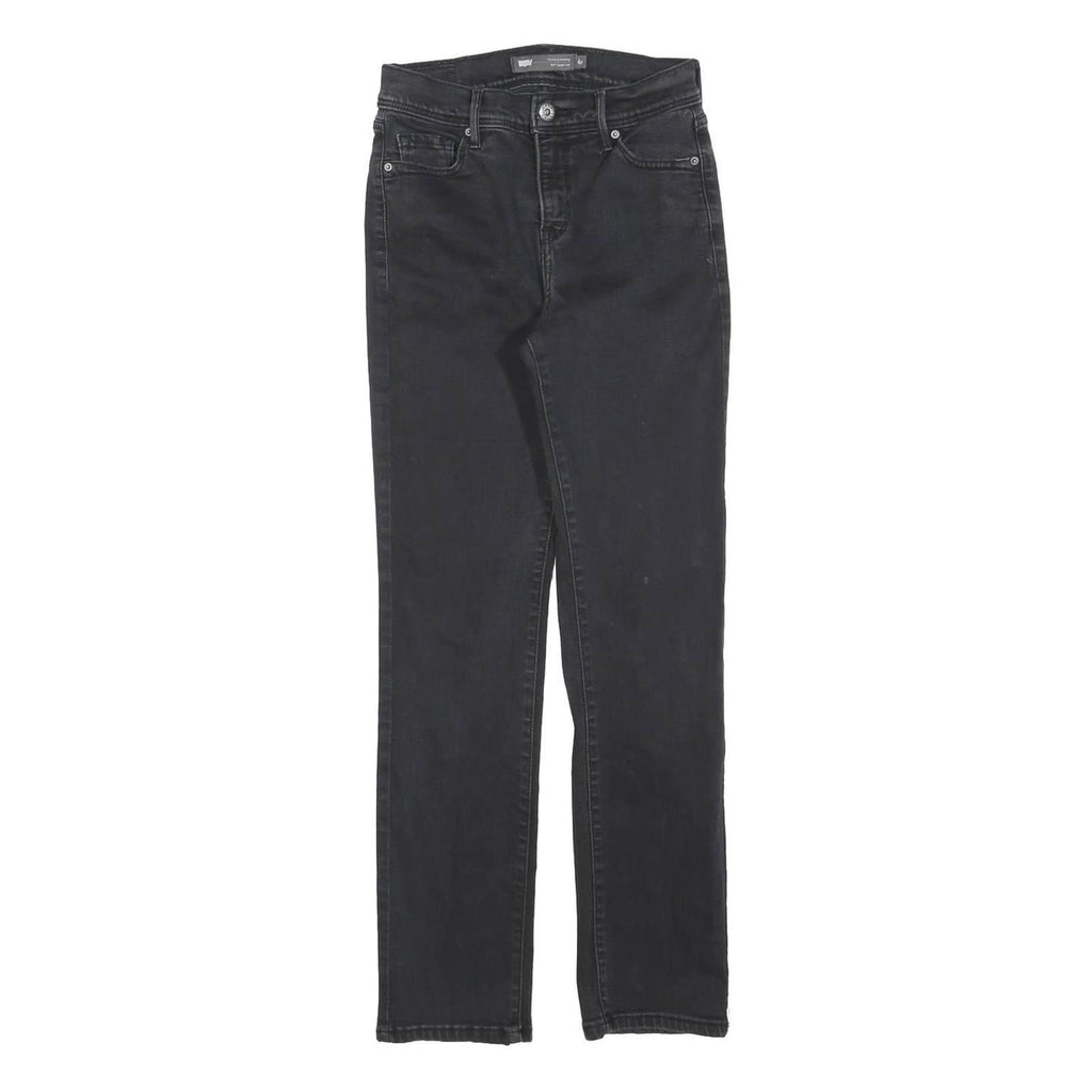 LEVI'S 512 Bootcut Womens Black Slim Denim Jeans W25 L28 Stretch Stylish