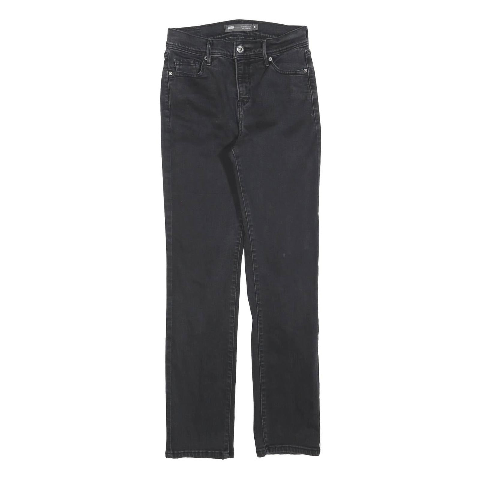 LEVI'S 512 Bootcut Womens Black Slim Denim Jeans W25 L28 Stretch Stylish