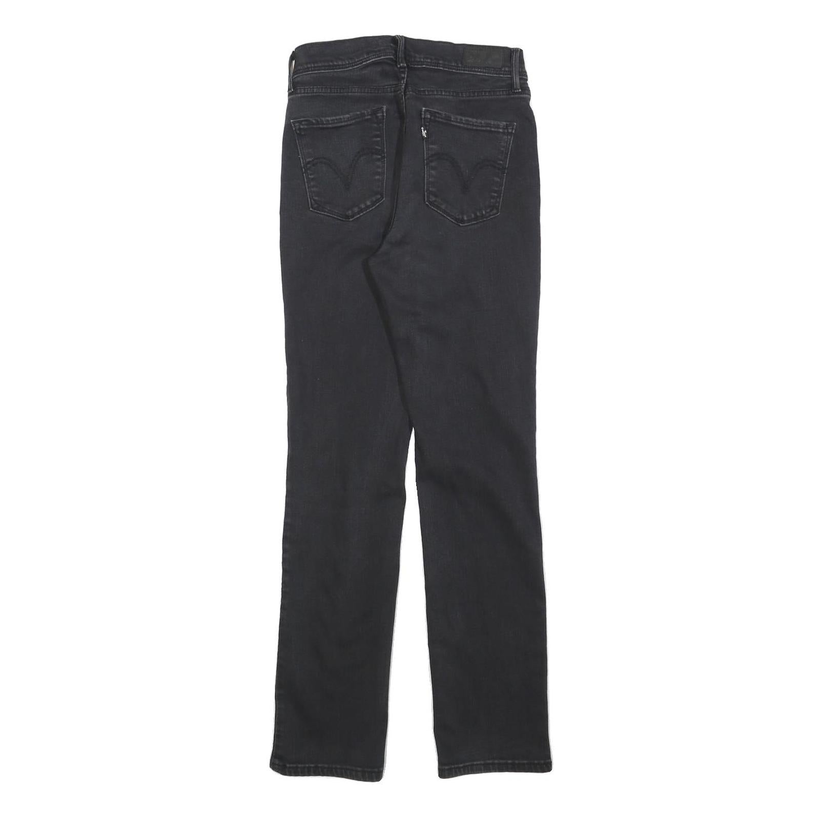 LEVI'S 512 Bootcut Womens Black Slim Denim Jeans W25 L28 Stretch Stylish